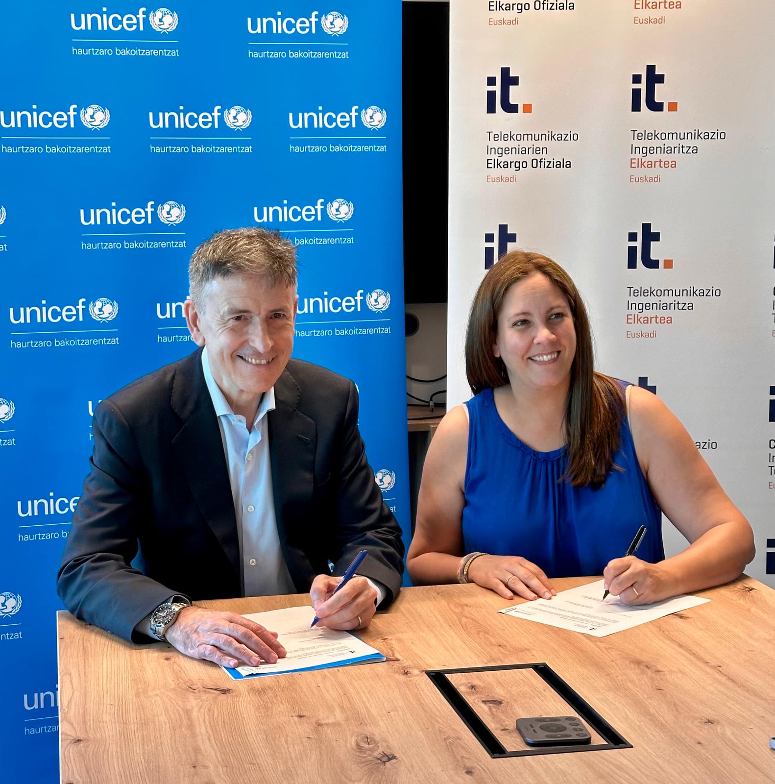 UNICEF y la demarcación del País Vasco del COIT
